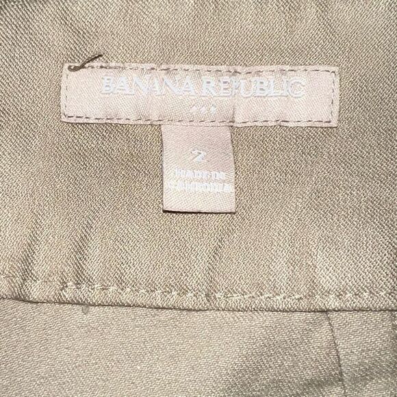 Banana Republic Beige Stretch Skirt Size 2 - Picture 8 of 12